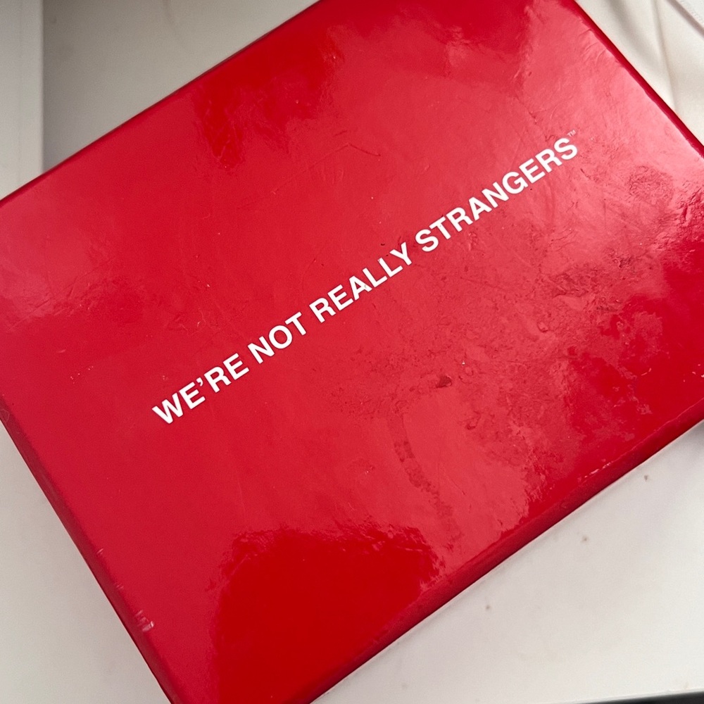 We are not really stangers card game